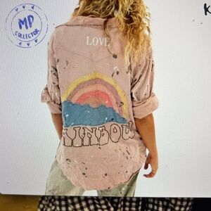 Magnolia Pearl Kelly rainbow 🌈 blouse